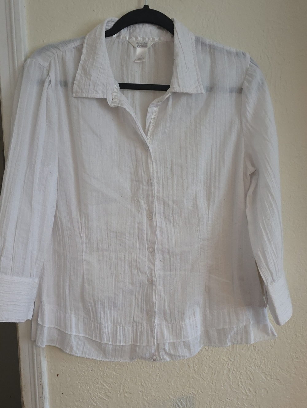 Classic White Button-Up Women's Shirt